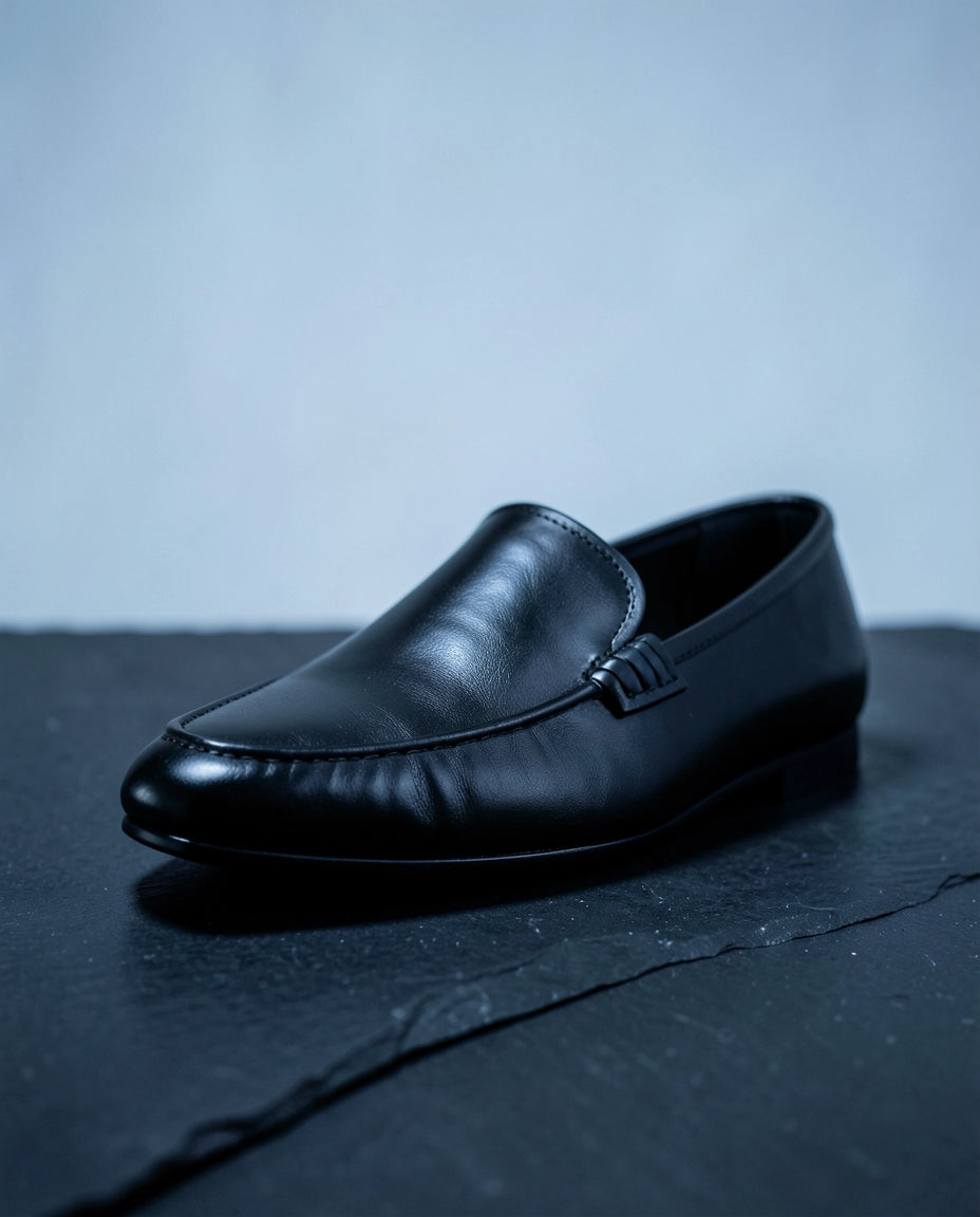 Leather flats